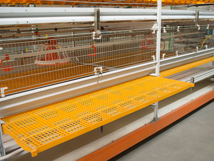 automatic cage with trough